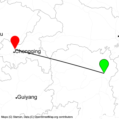 Changsha (CSX) - Chongqing (CKG) Cheap Flight Tickets Price Calendar 2021