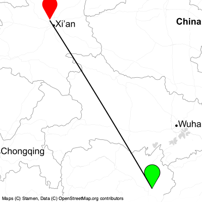 Changsha (CSX) - Xi'an (SIA) Cheap Flight Tickets Price Calendar 2021