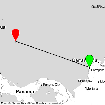 Cartagena (CTG) - San Andrés (ADZ) Cheap Flight Tickets Price Calendar 2021