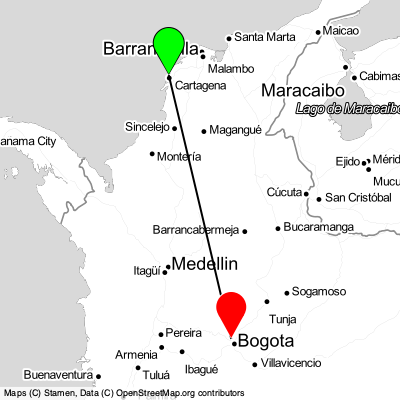 Cartagena (CTG) - Bogota (BOG) Cheap Flight Tickets Price Calendar 2021