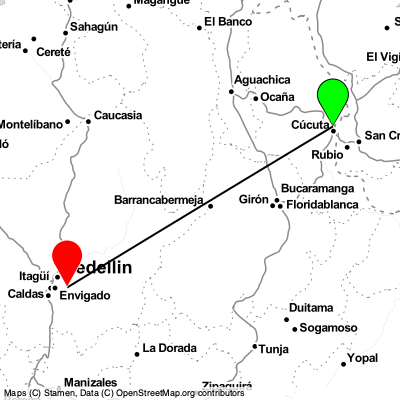 Cúcuta (CUC) - Medellín (MDE) Cheap Flight Tickets Price Calendar 2021