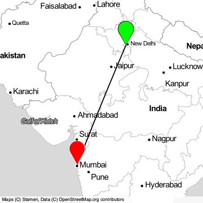 Gurugram (DEL) - Mumbai (BOM) Cheap Flight Tickets Price Calendar 2021