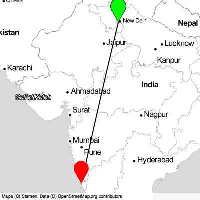 Gurugram (DEL) - Panaji (GOI) Cheap Flight Tickets Price Calendar 2021
