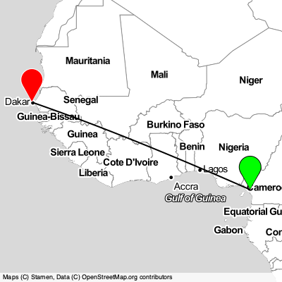 Douala (DLA) - Dakar (DKR) Cheap Flight Tickets Price Calendar 2021