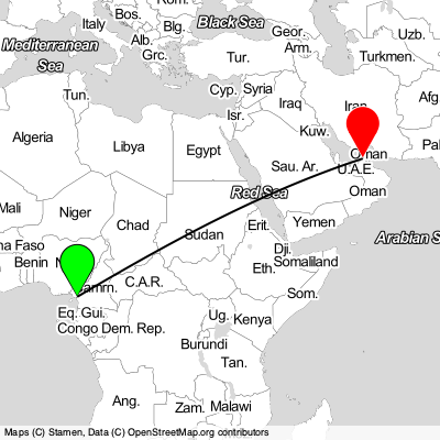 Douala (DLA) - Dubai (DXB) Cheap Flight Tickets Price Calendar 2021