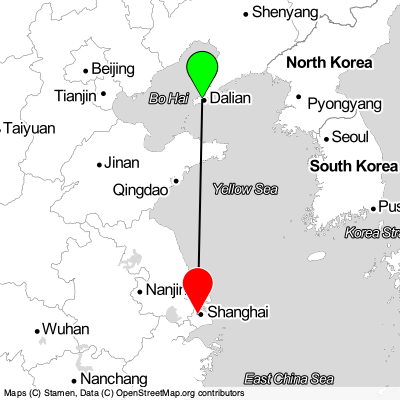 Dalian (DLC) - Shanghai (SHA) Cheap Flight Tickets Price Calendar 2021