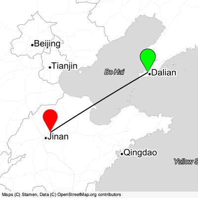 Dalian (DLC) - Jinan (TNA) Cheap Flight Tickets Price Calendar 2021