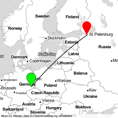 Dresden (DRS) - St Petersburg (LED) Cheap Flight Tickets Price Calendar 2021