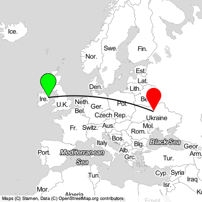 Swords (DUB) - Kyiv (IEV) Cheap Flight Tickets Price Calendar 2021