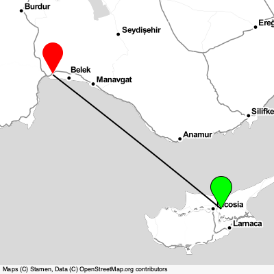 Nicosia (ECN) - Antalya (AYT) Cheap Flight Tickets Price Calendar 2021