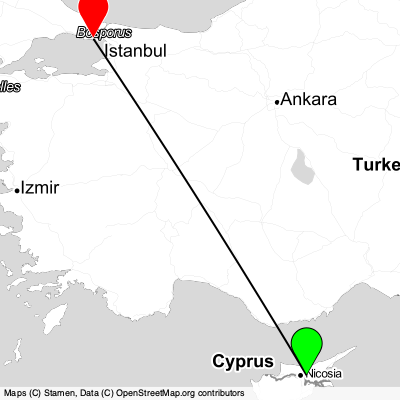 Nicosia (ECN) - Esenyurt (IST) Cheap Flight Tickets Price Calendar 2021