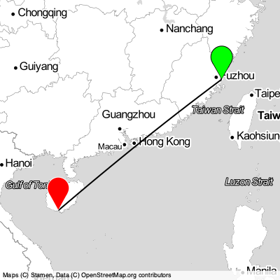 Fuzhou (FOC) - Sanya (SYX) Cheap Flight Tickets Price Calendar 2021