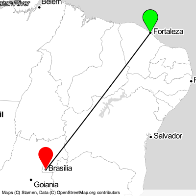 Fortaleza (FOR) - Brasilia (BSB) Cheap Flight Tickets Price Calendar 2021