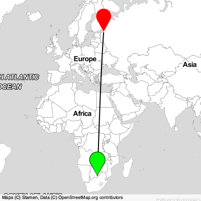 Gaborone (GBE) - St Petersburg (LED) Cheap Flight Tickets Price Calendar 2021