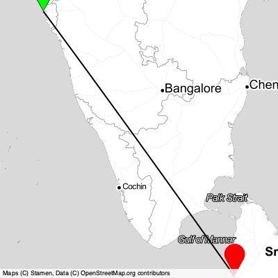 Panaji (GOI) - Katunayake (CMB) Cheap Flight Tickets Price Calendar 2021