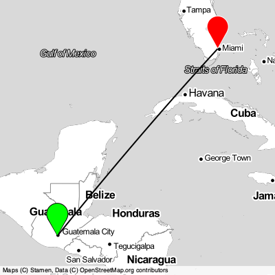 San Miguel Petapa (GUA) - Hialeah (MIA) Cheap Flight Tickets Price Calendar 2021