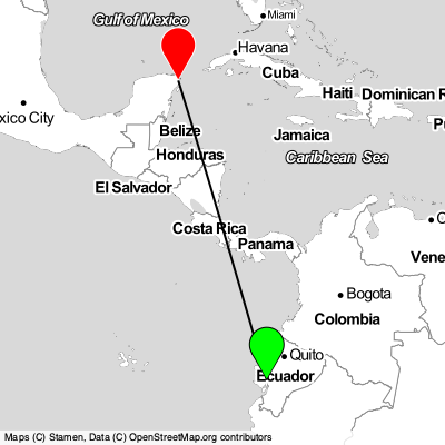 Guayaquil (GYE) - Cancún (CUN) Cheap Flight Tickets Price Calendar 2021