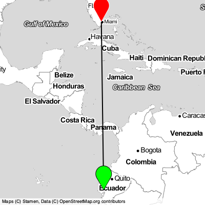 Guayaquil (GYE) - Hialeah (MIA) Cheap Flight Tickets Price Calendar 2021