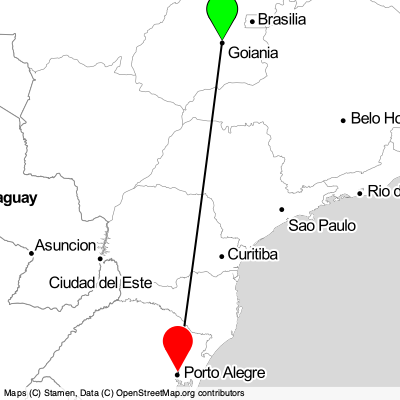 Goiânia (GYN) - Porto Alegre (POA) Cheap Flight Tickets Price Calendar 2021