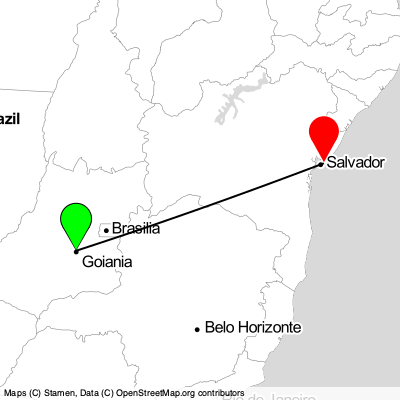 Goiânia (GYN) - Salvador (SSA) Cheap Flight Tickets Price Calendar 2021