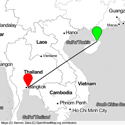 Haikou (HAK) - Samut Prakan (BKK) Cheap Flight Tickets Price Calendar 2021