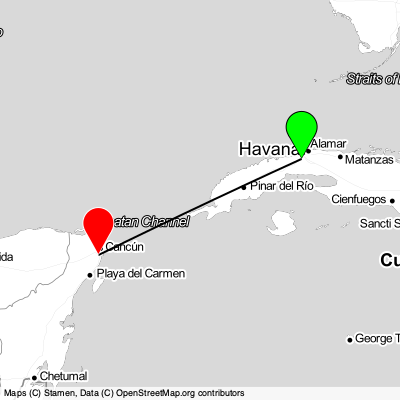 Havana (HAV) - Cancún (CUN) Cheap Flight Tickets Price Calendar 2021