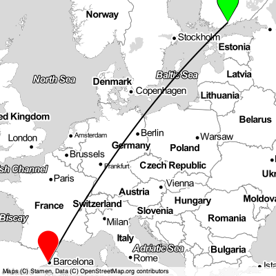 Vantaa (HEL) - Sant Boi de Llobregat (BCN) Cheap Flight Tickets Price Calendar 2021