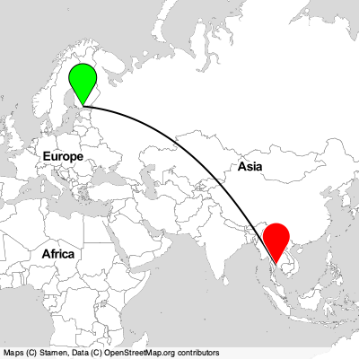 Vantaa (HEL) - Samut Prakan (BKK) Cheap Flight Tickets Price Calendar 2021