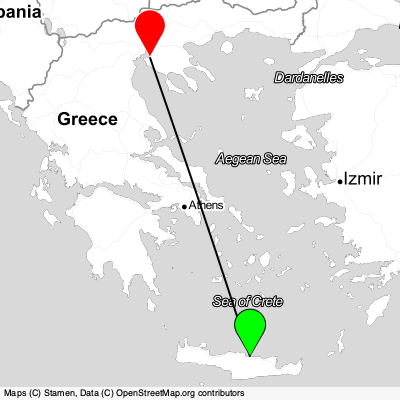 Heraklion (HER) - Thessaloniki (SKG) Cheap Flight Tickets Price Calendar 2021