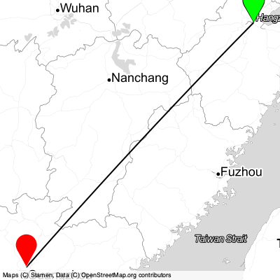 Hangzhou (HGH) - Guangzhou (CAN) Cheap Flight Tickets Price Calendar 2021