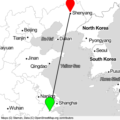 Hangzhou (HGH) - Shenyang (SHE) Cheap Flight Tickets Price Calendar 2021
