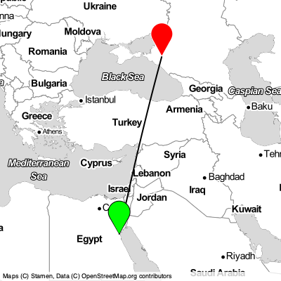 Hurghada (HRG) - Krasnodar (KRR) Cheap Flight Tickets Price Calendar 2021