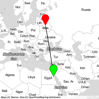 Hurghada (HRG) - Minsk (MSQ) Cheap Flight Tickets Price Calendar 2021