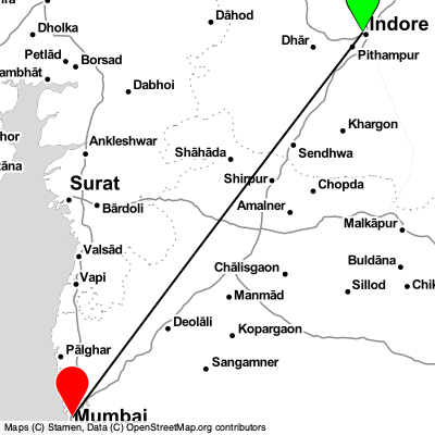 Indore (IDR) - Mumbai (BOM) Cheap Flight Tickets Price Calendar 2021