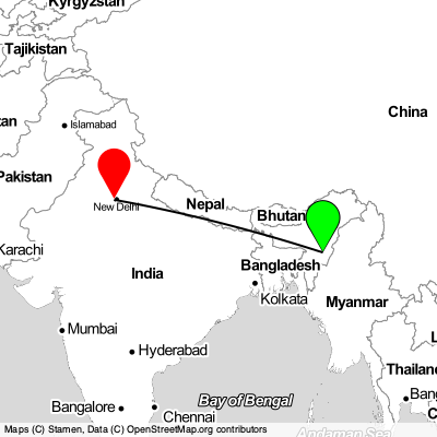 Imphal (IMF) - Gurugram (DEL) Cheap Flight Tickets Price Calendar 2021