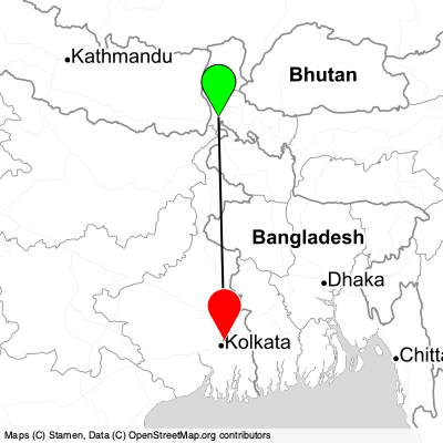 Siliguri (IXB) - Kolkata (CCU) Cheap Flight Tickets Price Calendar 2021