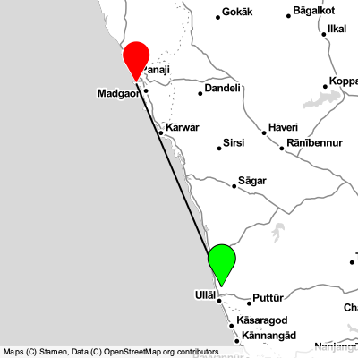 Mangalore (IXE) - Panaji (GOI) Cheap Flight Tickets Price Calendar 2021