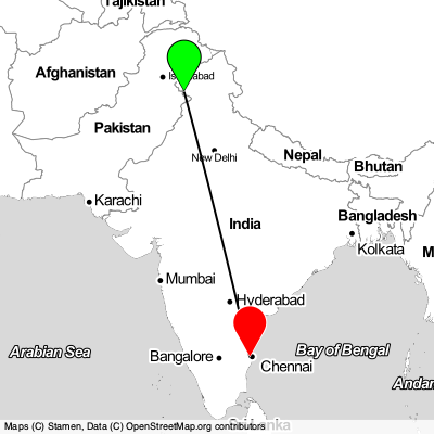 Jammu (IXJ) - Chennai (MAA) Cheap Flight Tickets Price Calendar 2021