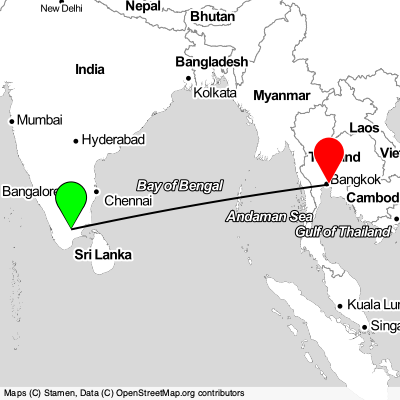 Madurai (IXM) - Samut Prakan (BKK) Cheap Flight Tickets Price Calendar 2021