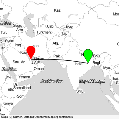 Ranchi (IXR) - Doha (DOH) Cheap Flight Tickets Price Calendar 2021