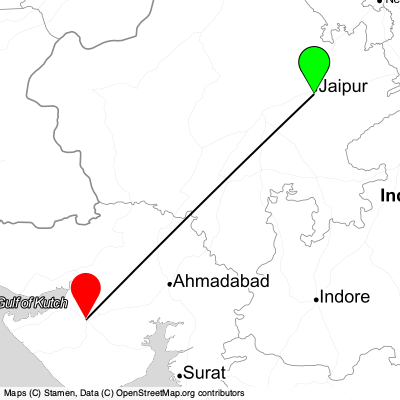 Jaipur (JAI) - Rajkot (RAJ) Cheap Flight Tickets Price Calendar 2021