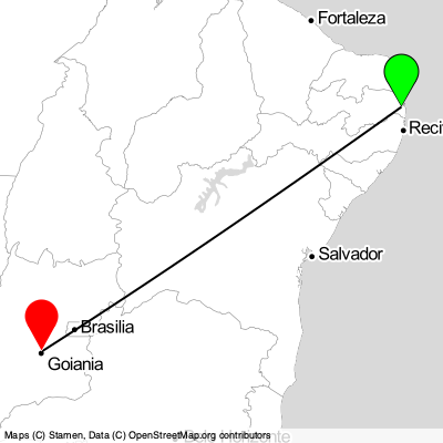 João Pessoa (JPA) - Goiânia (GYN) Cheap Flight Tickets Price Calendar 2021