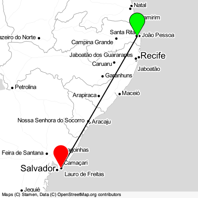 João Pessoa (JPA) - Salvador (SSA) Cheap Flight Tickets Price Calendar 2021