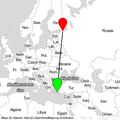 Kos (KGS) - St Petersburg (LED) Cheap Flight Tickets Price Calendar 2021