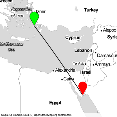 Kos (KGS) - Sharm El-Sheikh (SSH) Cheap Flight Tickets Price Calendar 2021
