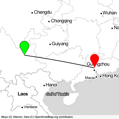 Kunming (KMG) - Guangzhou (CAN) Cheap Flight Tickets Price Calendar 2021