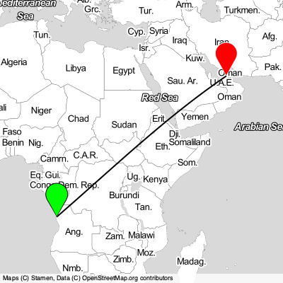 Luanda (LAD) - Dubai (DXB) Cheap Flight Tickets Price Calendar 2021