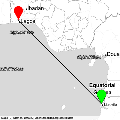 Libreville (LBV) - Ikeja (LOS) Cheap Flight Tickets Price Calendar 2021