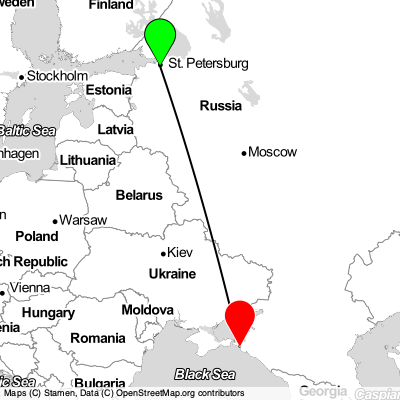 St Petersburg (LED) - Novorossiysk (AAQ) Cheap Flight Tickets Price Calendar 2021