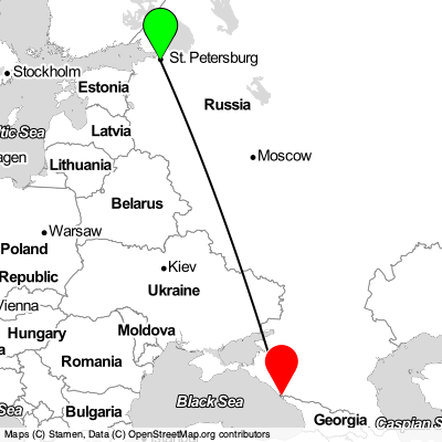 St Petersburg (LED) - Sochi (AER) Cheap Flight Tickets Price Calendar 2021